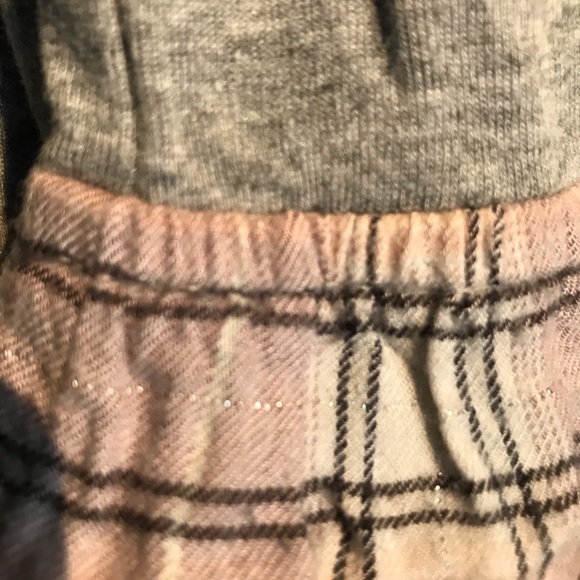 EUC Grey and pink long sleeve mixed media dress. - Picture 2 of 3